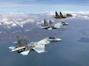 Trình diễn Máy bay YAK-130 quân sự trên bầu trời TPHCM