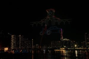 Màn trình diễn drone tại Công viên bờ sông Sài Gòn