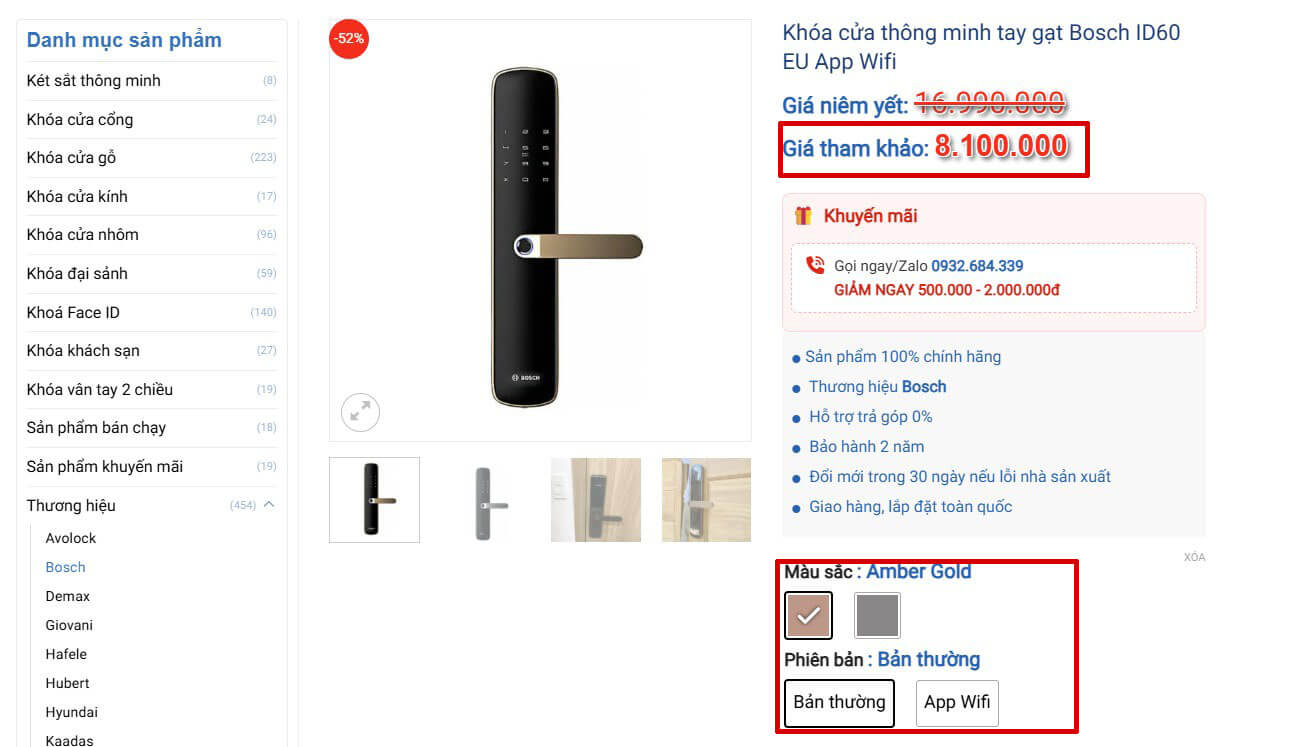 Giá biến thể sản phẩm không khớp giá kê khai Woocommerce