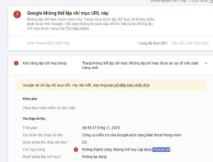 Google không thể truy cập robots