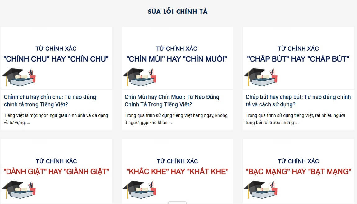 Sửa lỗi chính tả
