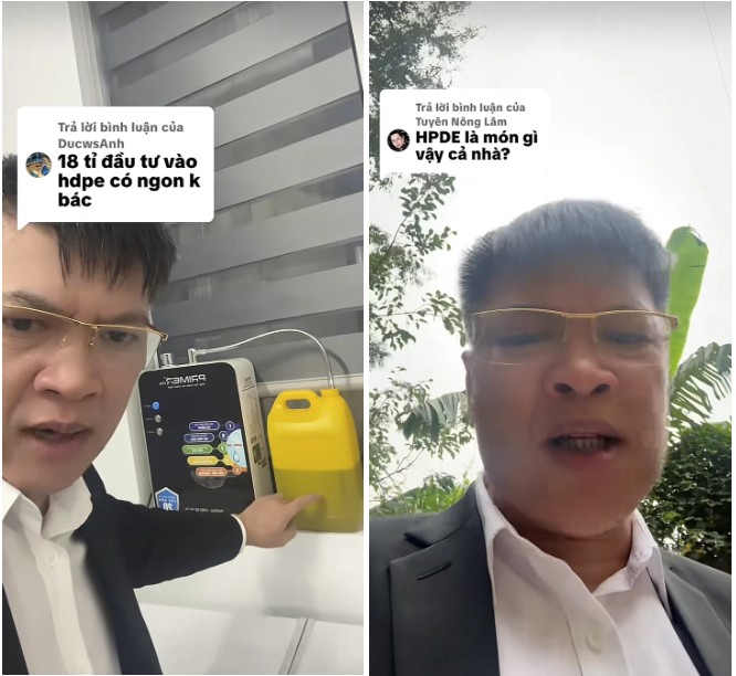 Ông chú khởi nghiệp đang gây sốt TikTok với câu nói HDPE thì ngon luôn