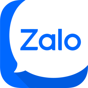 Logo Zalo Chat viền bo tròn nền trong suốt 800px