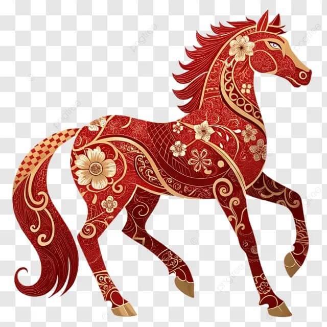 Linh Vật Ngựa Tết 2026 Minh Họa Chúc Mừng Năm Mới