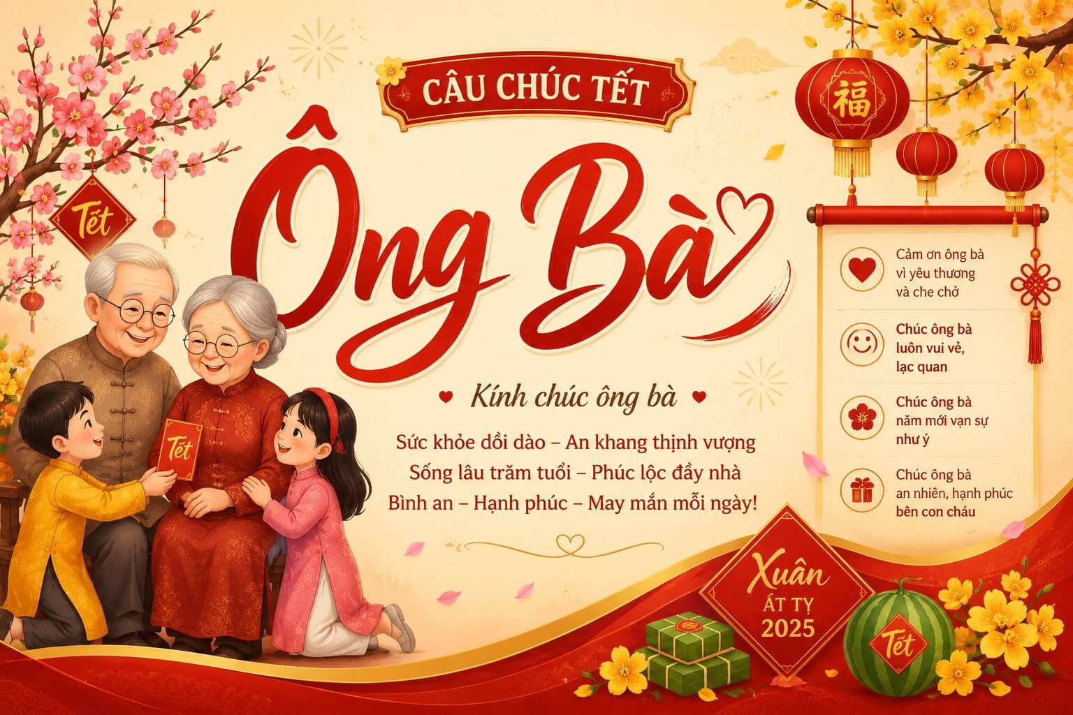 Câu chúc tết ông bà