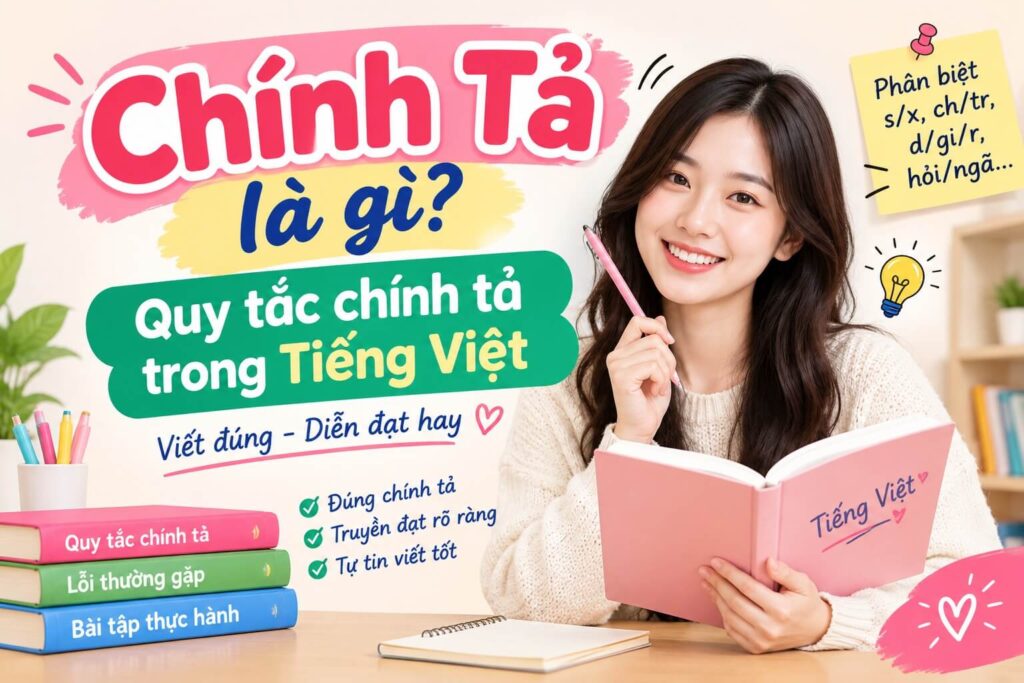 Chính Tả Là Gì Quy Tắc Chính Tả Tiếng Việt Đầy Đủ, Dễ Hiểu